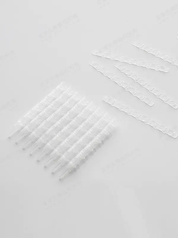 PCR02-8TC-C: 0.2ml, 8-strip tube, with individual caps, clear, 120/bx, 1200/cs