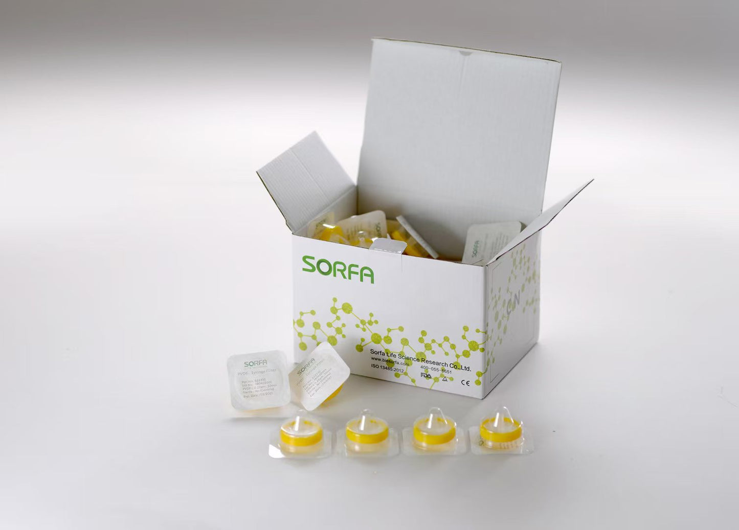 30210: PES Syringe Filters - 0.22 µm, 50 pcs/lot