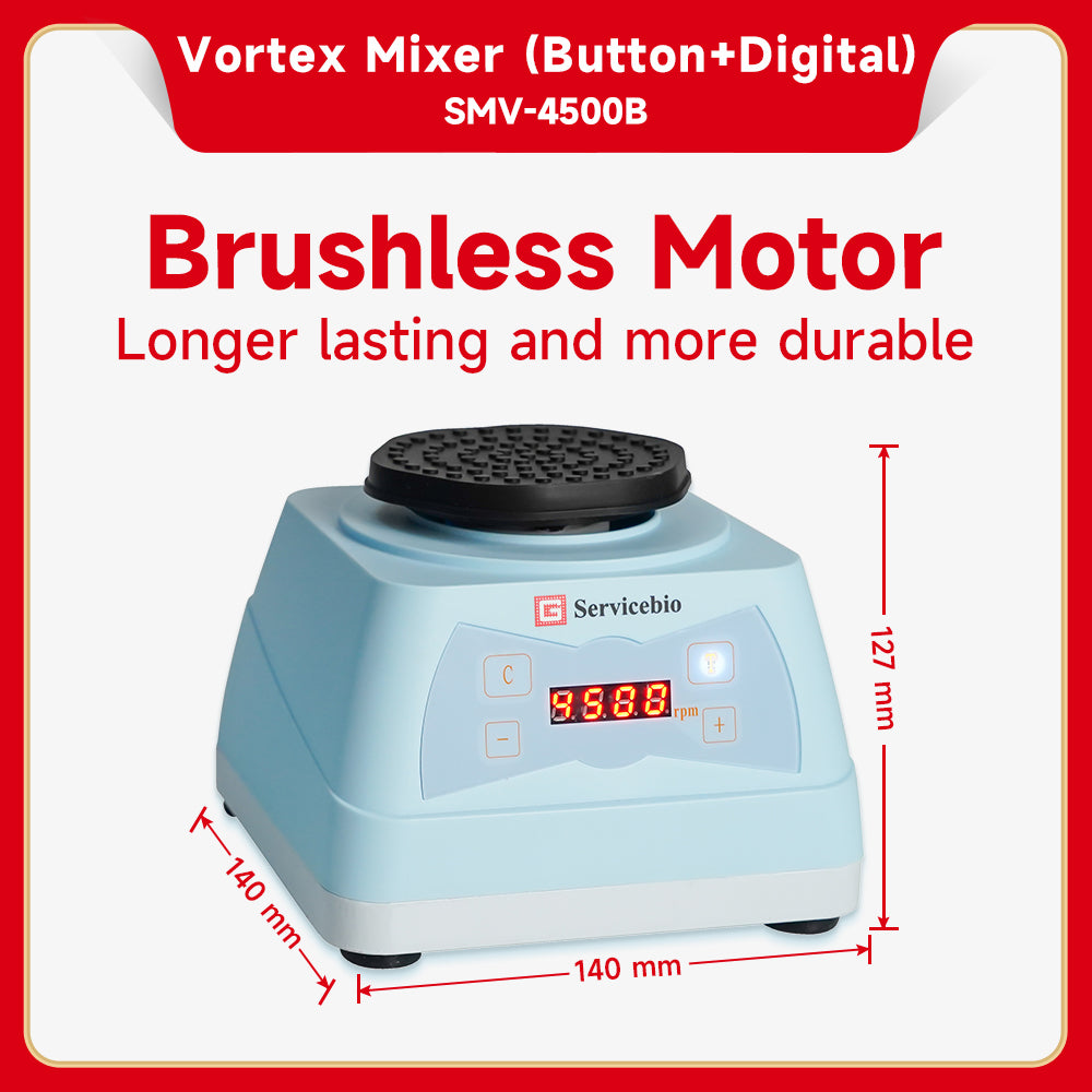 SMV-4500B: Vortex Mixer (Button + Digital)