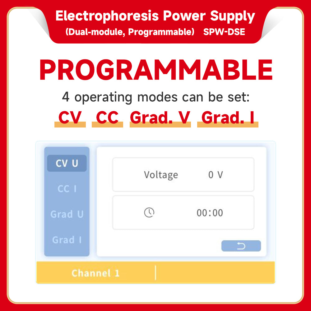 SPW-DSE:Electrophoresis Power Supply (Dual Module, Programmable)