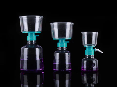 347002: Vacuum Filtration Systems, Filter Tops and Receiving Bottles, PES,Sterile, 1/pk, 12/cs