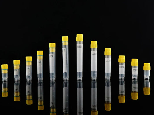 607053: 2D Barcode 2.0ml Cryogenic Vial, Self-Standing, External Thread, Sterile 9*9/rack, 12 racks /cs, 972 vials/cs