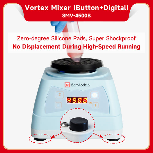 SMV-4500B: Vortex Mixer (Button + Digital)